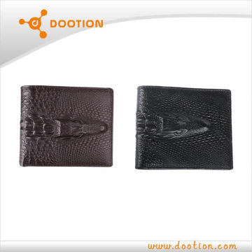 genuine leather men's wallet with cowhide material