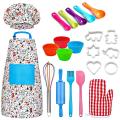 Customizable nonslip silicone kids baking set