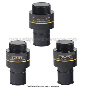 Mikroskop ADA.17.FMA için 0.37x/0.5x/0/75x sabit kamera indirgeme lens