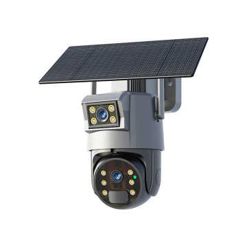 Ubox APP 4G Solar-Powered PTZ Camera with Dual 10X Zoom CMOS Sensor, H.265 Video Compression & IP66 Rating, Sim Card Supported