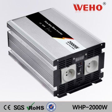 CE ROHS approved 2kw pure sine wave dc to ac solar power inverter