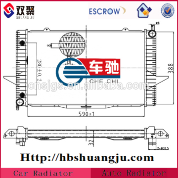 Universal aluminum radiator