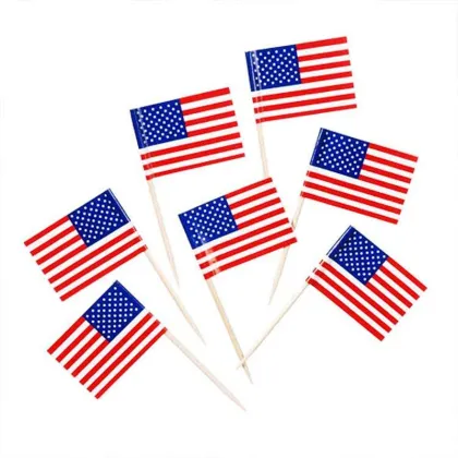 Bamboo Toothpick Flags Football World Cup Flags