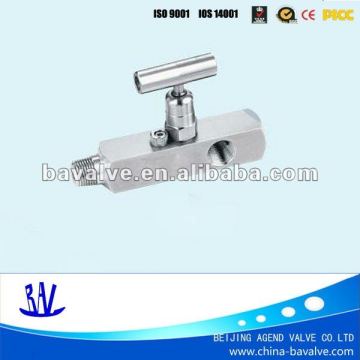 china needle flow control valves/ API high pressure gas Needle valve