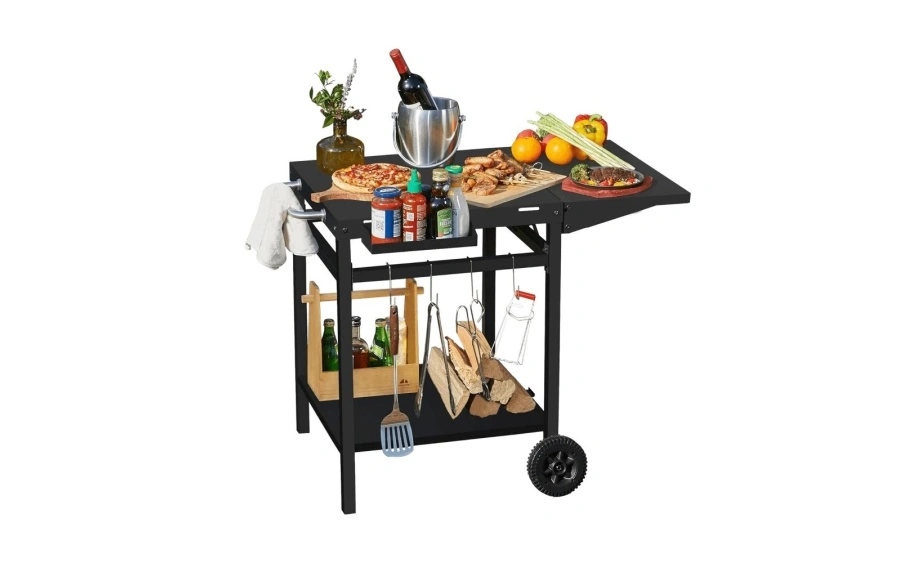 Manufacturing process for heavy-duty outdoor BBQ equipment