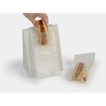 HDPE LDPE Food Deli Saddle Stretch Film Plastic Packaging Bag