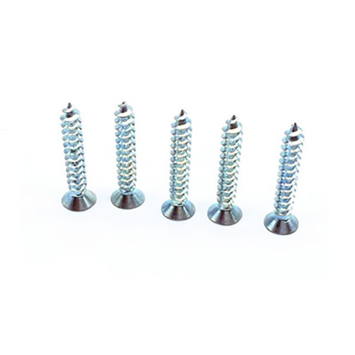 Blue white zinc head tapping screws DIN7982