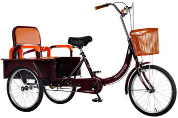 Human powered tricycle, foot pedaled bicycle, small, lightweight, casual commuting, foot pedaled bicycle