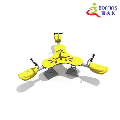 Enhancing Play with Tri-Seat Spring Seesaw