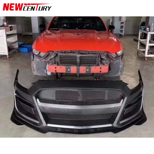 2015-2017 Ford Mustang Front Bumper - GT500 Style PP Material Replacement