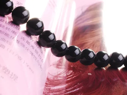 10MM Natural Black Obsidian Round Crystal Beads 16"