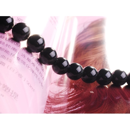 10MM Natural Black Obsidian Round Crystal Beads 16"
