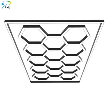 Hexagon LED Lights for Garage Ceiling - Honeycomb LED Detailing Lamp