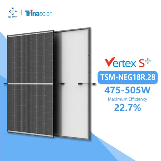 High Power Monofacial Dual Glass Solar Panels: 475W to 505W EU Stock - Trina Vertex S+