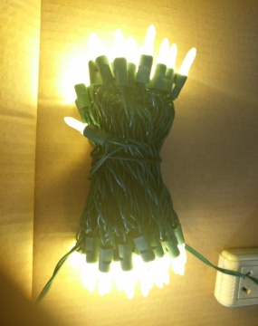 70 Warm White LED M5 Mini Christmas Lights