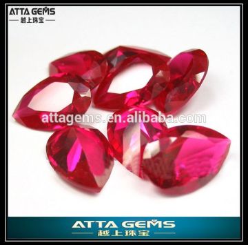 factory supply price #5 pear ruby corundum