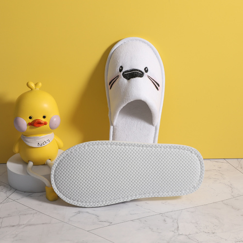 Benutzerdefinierte Logo Einwegkinder Spa Slipper