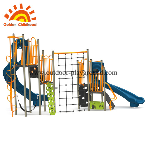 Outdoor backyard play structure swing set