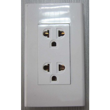 Ground duplex universal receptacle