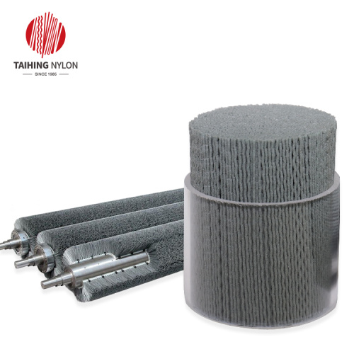 Silicon carbide abrasive filament for sueding carbon brush