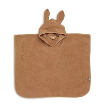 bunny ears cotton hooded bath towel for baby