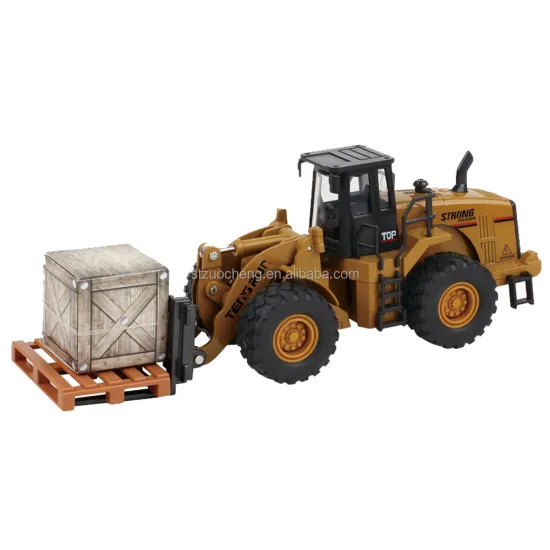 New 1:40 Scale Yellow Engineering Car Toy: Metal Transporter Truck, Diecast Forklift Model with Boxed Pallet