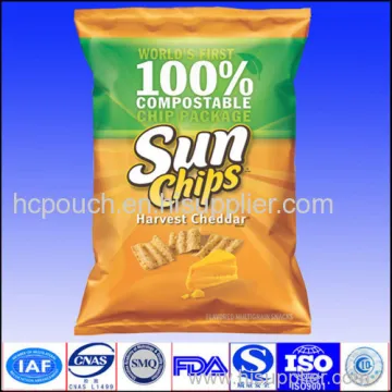Lap Seal Pouch Potato Chips Package Bag 