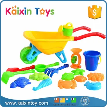 10256913 2017 New Summer Toy 17PCS Beach Trolley Cart For Kids