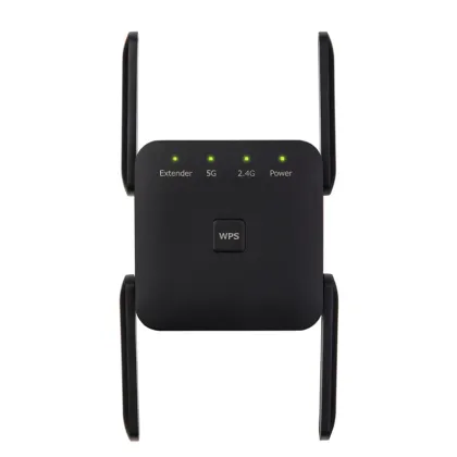 Comfast AC1200 Wireless WiFi Repeater Signal Booster - 2.4Ghz & 5Ghz - 1200Mbps - Black/White