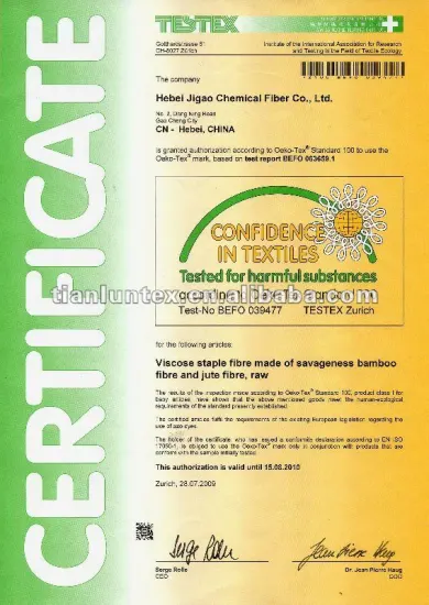 100% bamboo fiber 1.5d *38 5d *76