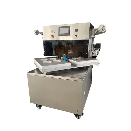 4-Tray Sealing Automatic Vacuum Skin Packing Machine for Cooked Foods