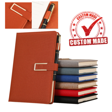 Personalized A5 PU Leather Hardcover Journal with Magnetic Flap: Perfect School Supplies Notebook