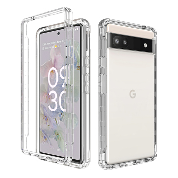 TPU PC 2 σε 1 πίσω κάλυμμα για το Google Pixel 6 6A 7 7 Pro