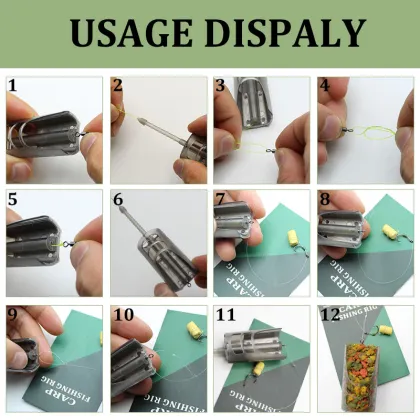 Carp Fishing Bait Cage Rig Boilies Trap Holder Method Feeder 28g Bait Box