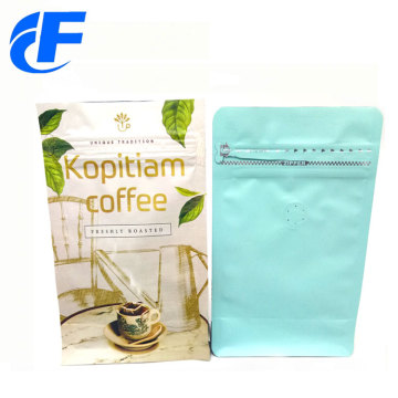 High quality coffee flat bottom stand up bag