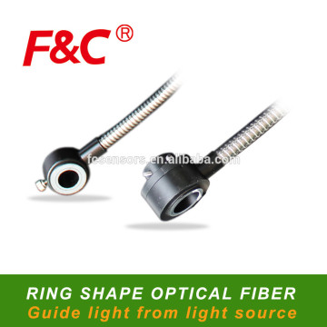 Ring Guide Light Optical Fiber, Guide Light From Light Source, Three Or More Branches Lighting Point