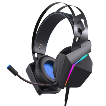 OEM Custom PS4 PUBG Wired Stereo RGB LED Gaming Headset with Microphone