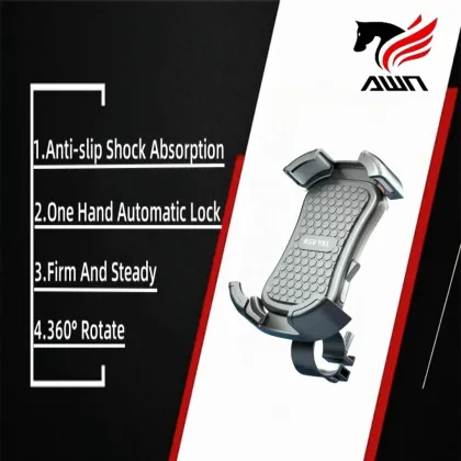 Factory Supply Universal Mobile Phone Holders - Black Motorcycle Phone Holder & Accessories