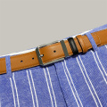 Khaki Genuine Leather Business Men's Belt