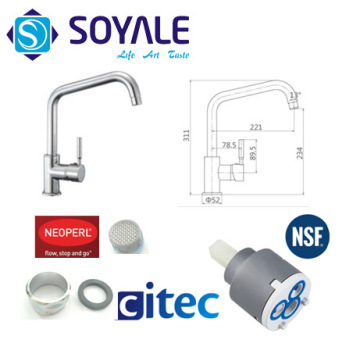 High Quality Brass Water Kitchen Faucet Tap Mixer (SY-SD97005T-3)