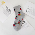 한국 만화 미키 마우스 미드 양말 트렌디 한 양말