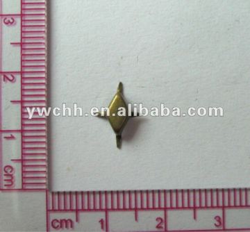 Fashion nailheads for clothing with bronze color plating