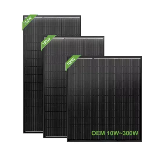 100W Rigid Solar Panel with Frame - TUV Certified Glass Solar Panel