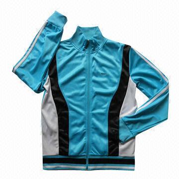 Ladies' track top with contrast panels