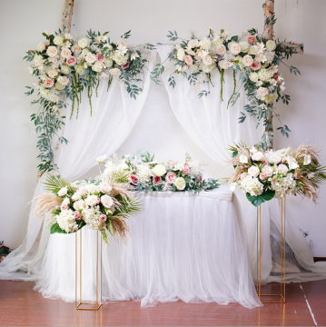 YAYUN W-1020 Factory Wholesale Wedding Decoration Artificial Silk Flower Table Runner