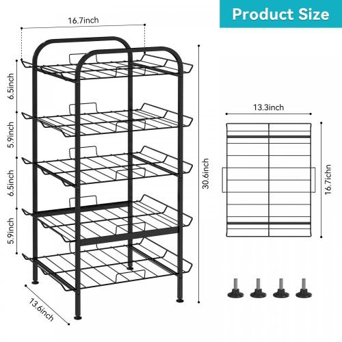 Porte-bouteille d&#39;eau de 5 niveaux pour l&#39;armoire