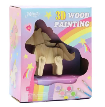 3D Wood Painting Kit for Unicorn Lovers: Craft Your Dream Decor Today!