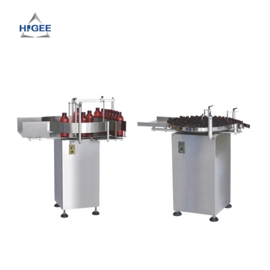 Bottle Feeding and Turning Machine with Filling, Capping, and Labeling
