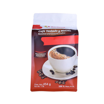 Bon joint capacité organique kraft papier grains de café sacs ziplock sac d&#39;emballage alimentaire