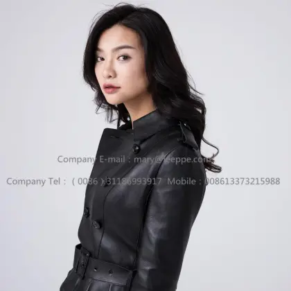 Women Short Leather Jacket